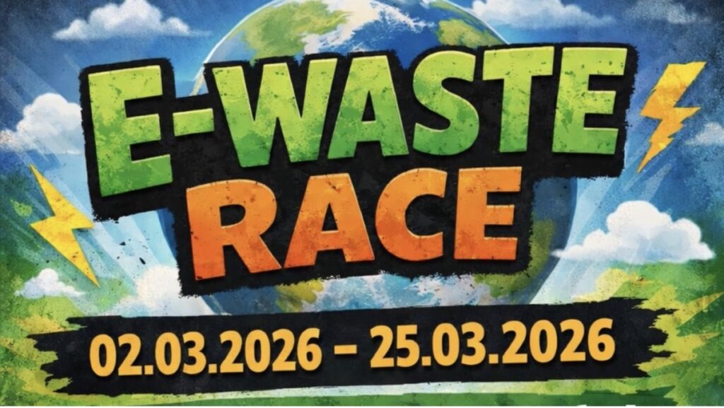 Die 5b der Kreuzschule Heek sammelt für die Umwelt – Endspurt beim E-Waste-Race!