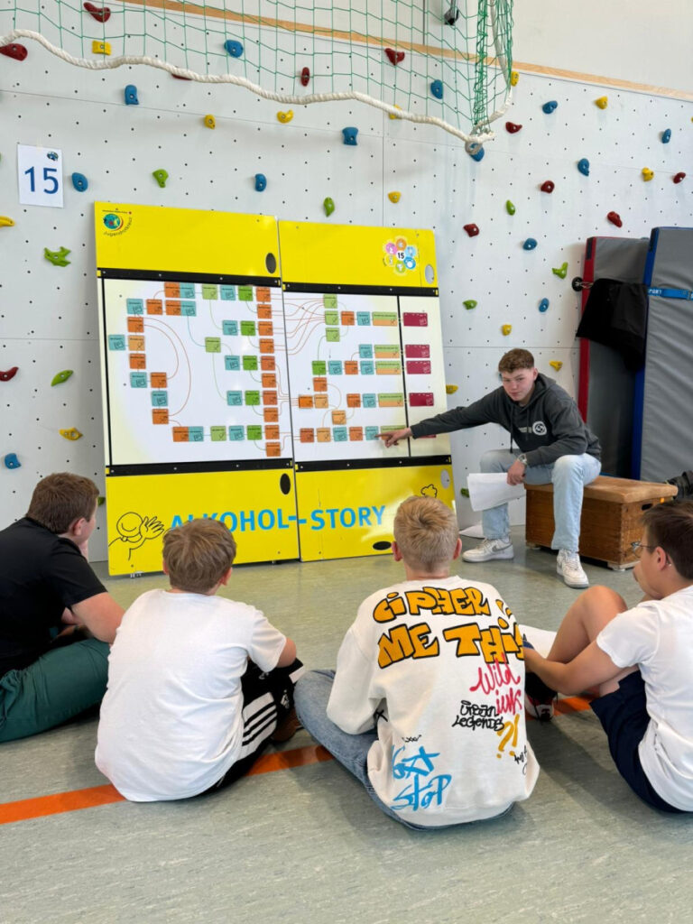 Spannende Gesundheitsförderung für den Jahrgang 6: Das Body+Grips-Mobil zu Gast