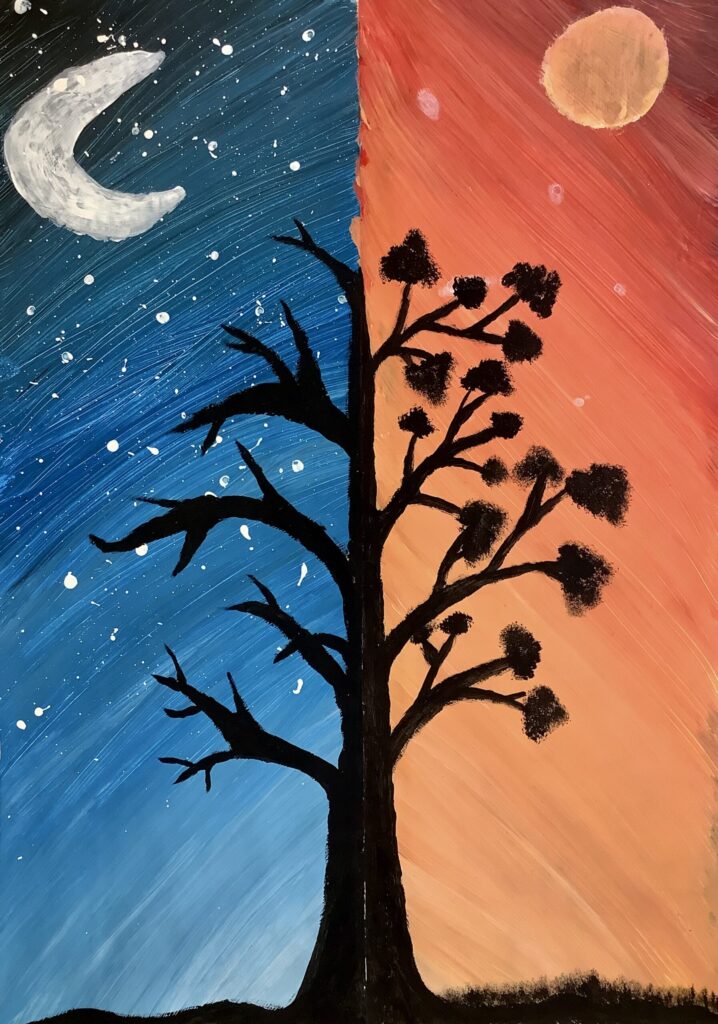 Bild des Monats Juni: Clara aus der Klasse 5b überzeugt mit ihrem Kunstwerk